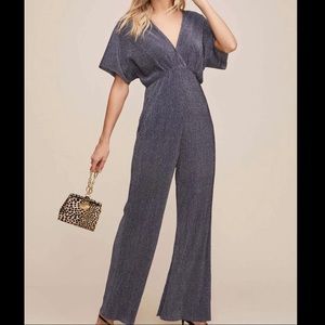 NWT ASTR THE LABEL Metallic Jumpsuit